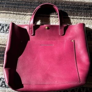 Portland leather boysenberry large Crossbody bag